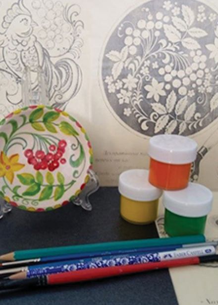 Музейное занятие по росписи керамических изделий