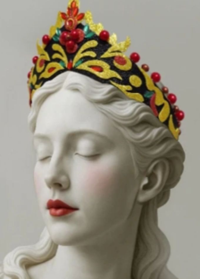 Создание новогоднего аксессуара по мотивам хохломской росписи. Мастер-класс