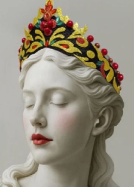 Создание новогоднего аксессуара по мотивам хохломской росписи. Мастер-класс